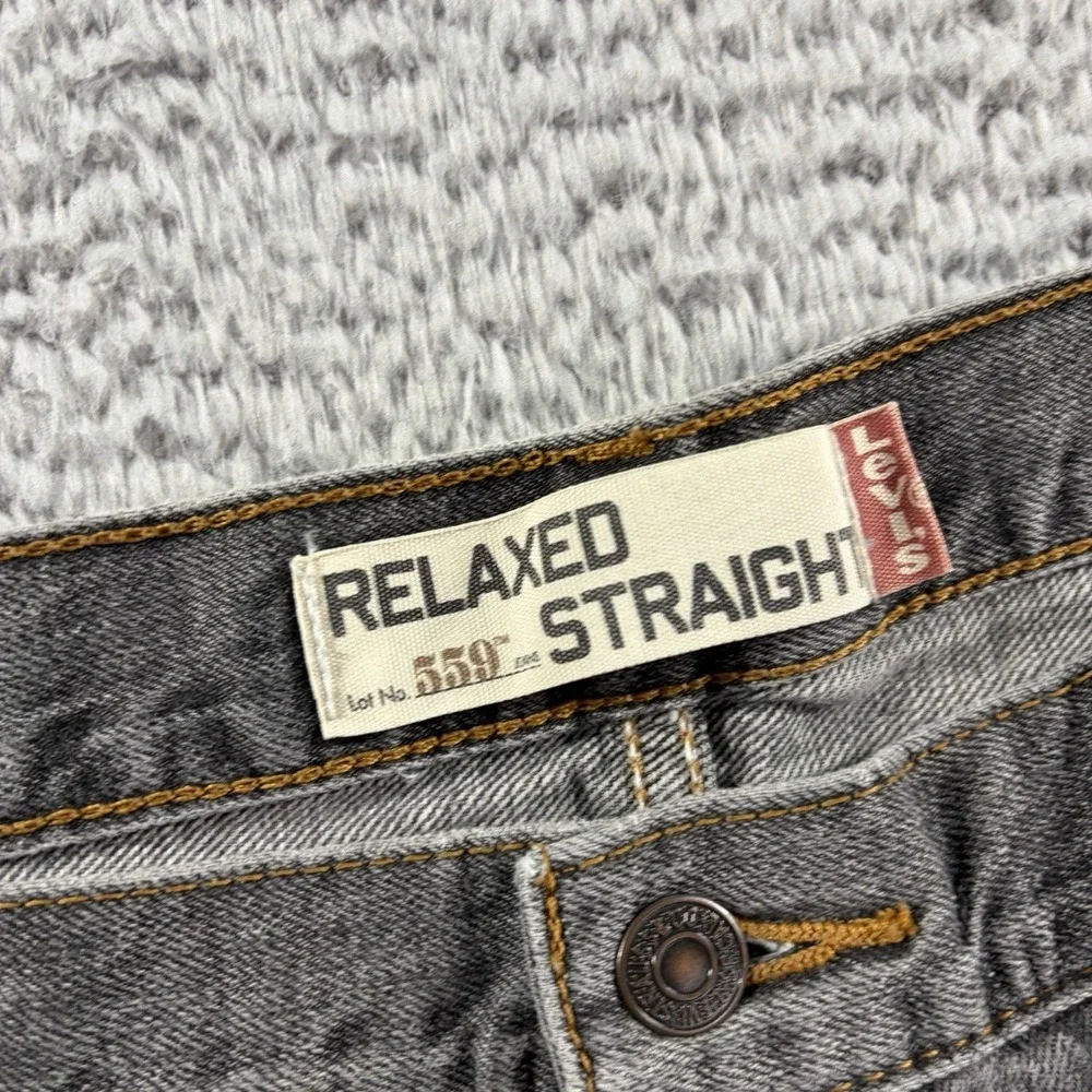 VINTAGE Levi 559 Jeans Mens 40x30 (38x28) Gray Relaxed Straight Y2K‎